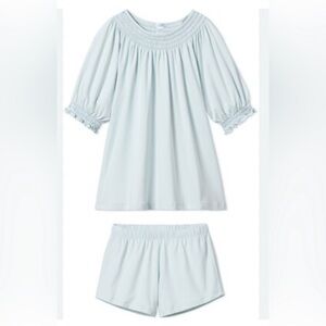 Elegant Light Blue Women's Pajama Set